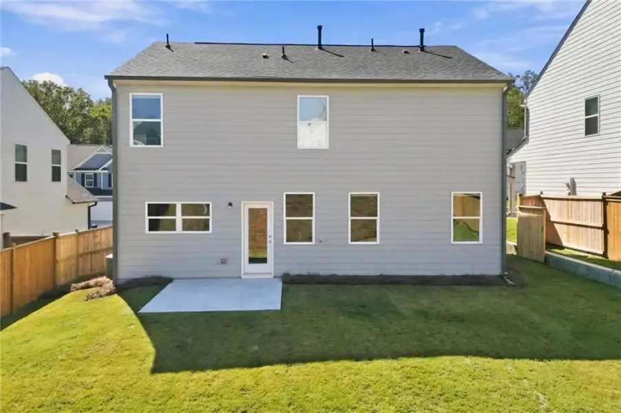 Exterior details and patio area of a home in , Canton (Image 27).