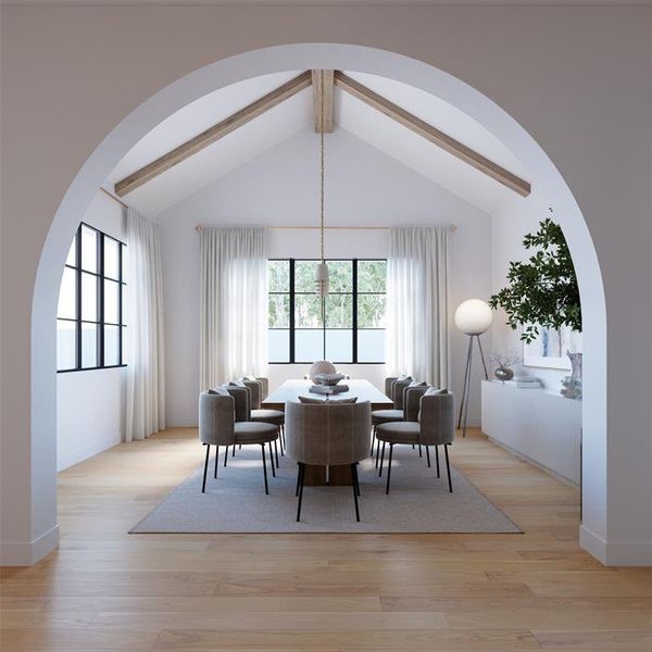 Furnished interior view inside a new home in , Dallas (Image 10).