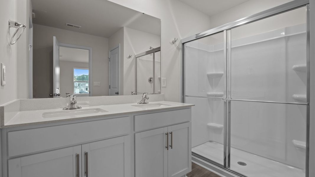 Furnished interior view inside a new home in Jetstream Park, Wilson (Image 11). Furnished interior view inside a new home in Jetstream Park, Wilson (Image 11).