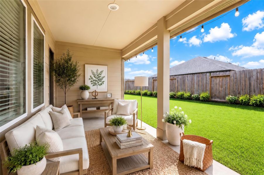 Exterior details and patio area of a home in , Fulshear (Image 2). Exterior details and patio area of a home in , Fulshear (Image 2).