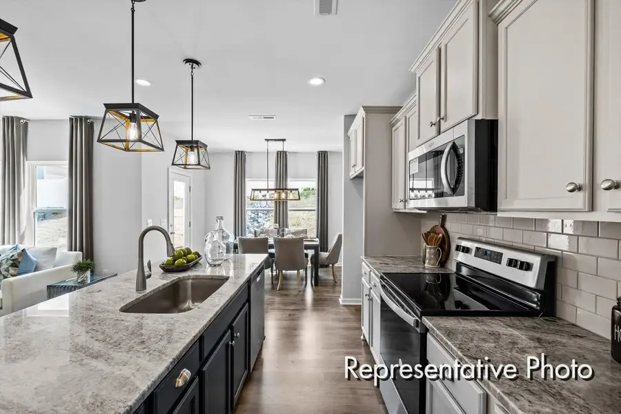 Furnished interior view inside a new home in Morgan Hills, Albemarle (Image 2).
