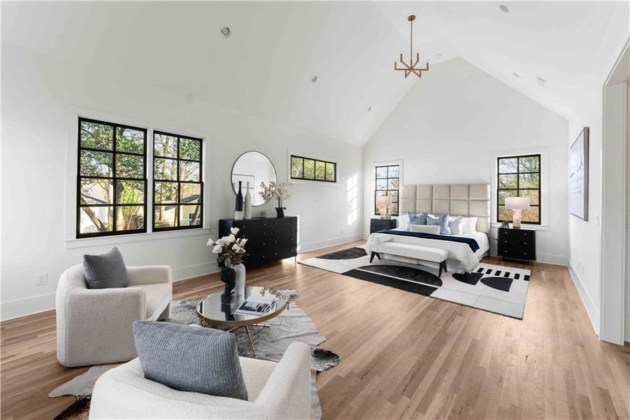 Furnished interior view inside a new home in , Atlanta (Image 19).