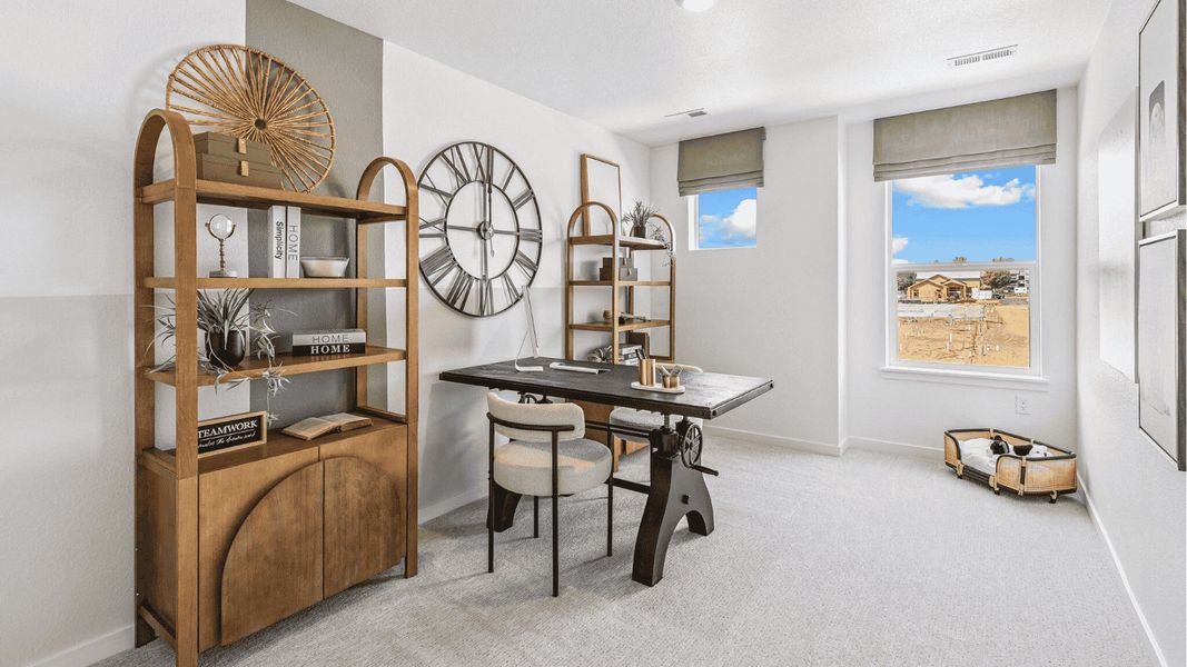 Furnished interior view inside a new home in Villas at Vantage, Berthoud (Image 11). Furnished interior view inside a new home in Villas at Vantage, Berthoud (Image 11).