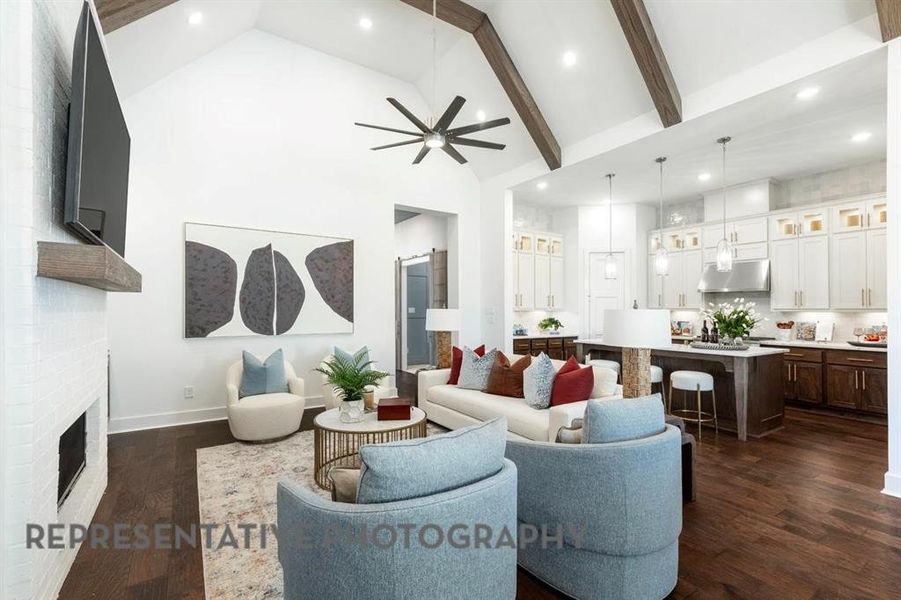 Furnished interior view inside a new home in Landmark, Denton (Image 13).