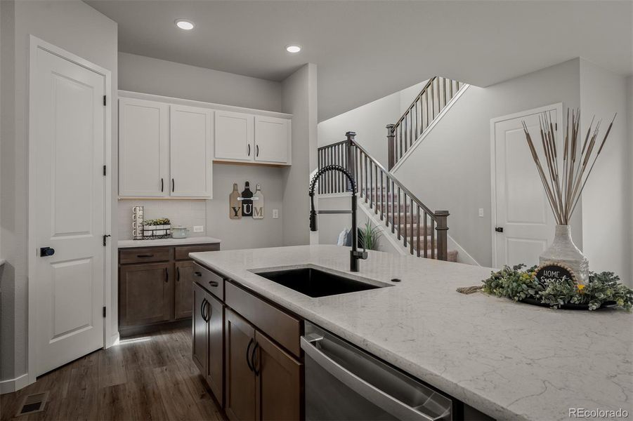 Furnished interior view inside a new home in Revel Crossing at Wolf Ranch – The Outlook Collection, Colorado Springs (Image 29).