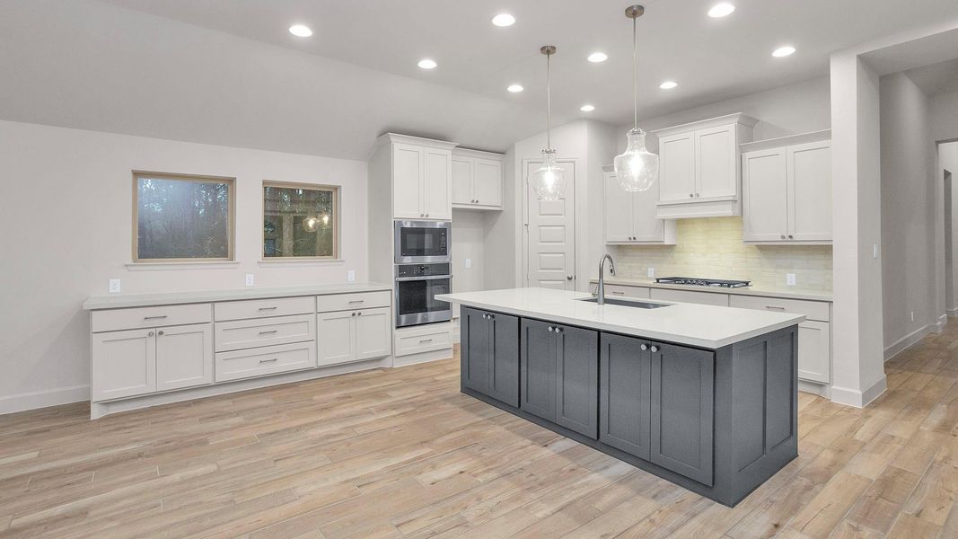 Furnished interior view inside a new home in Woodhavyn 50', Magnolia (Image 5).