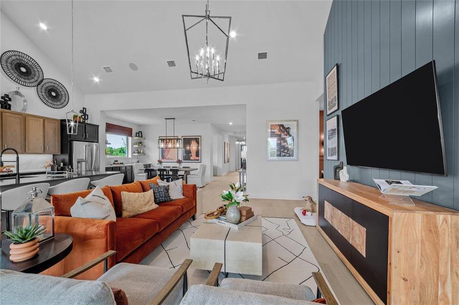 Furnished interior view inside a new home in South Pointe Manor Series, Mansfield (Image 23). Furnished interior view inside a new home in South Pointe Manor Series, Mansfield (Image 23).