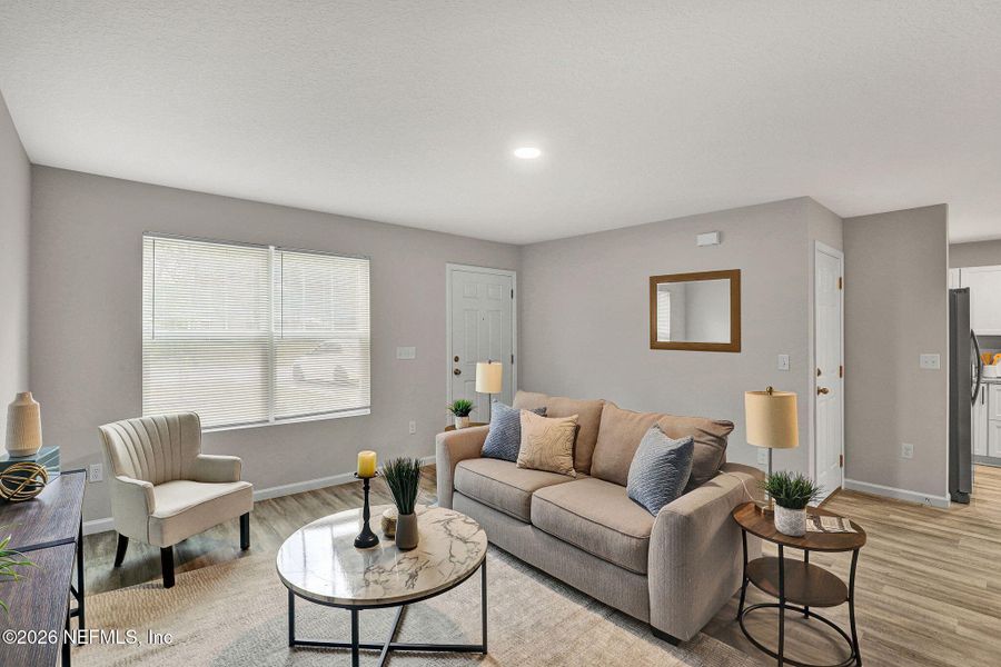 Furnished interior view inside a new home in , Jacksonville (Image 16). Furnished interior view inside a new home in , Jacksonville (Image 16).