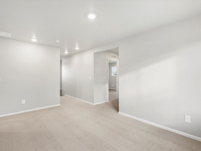 Spacious, unfurnished interior of a new home in Lorson Ranch: The Trail Collection, Colorado Springs (Image 6). Spacious, unfurnished interior of a new home in Lorson Ranch: The Trail Collection, Colorado Springs (Image 6).