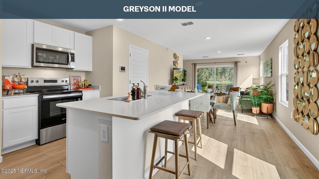 Furnished interior view inside a new home in Trout River, Jacksonville (Image 3).