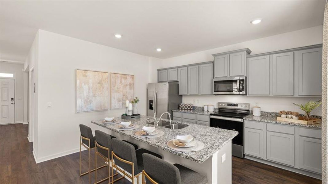 Furnished interior view inside a new home in Teamon Pointe, Griffin (Image 6).