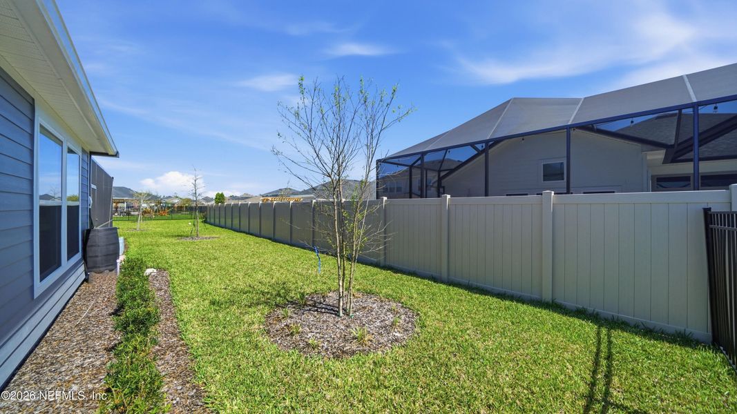 Exterior details and patio area of a home in Shearwater, St. Augustine (Image 23).