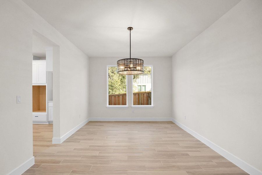 Representative unfurnished interior of a home built from the The Dalton by Westin Homes in Legacy - 60', League City (Image 14).