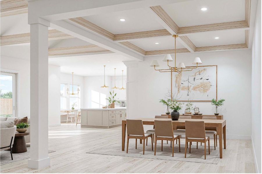 Furnished interior view inside a new home in , Santa Fe (Image 8).