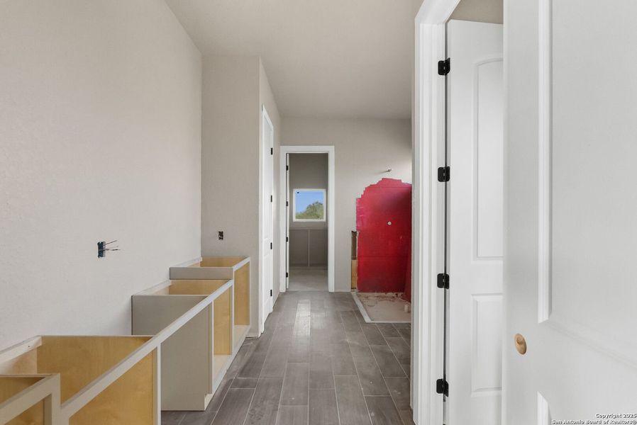 In-progress construction of a new home in , Adkins, TX (Image 32).