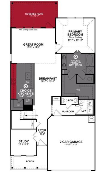 2D floor plan layout of this home in Sienna: Signature Series, Missouri City, TX (Image 2). 2D floor plan layout of this home in Sienna: Signature Series, Missouri City, TX (Image 2).