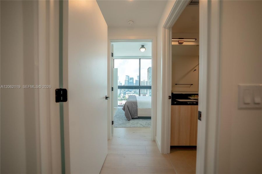 Furnished interior view inside a new home in , Miami (Image 11). Furnished interior view inside a new home in , Miami (Image 11).