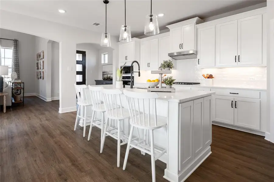 Beazer Homes Wildflower Ranch Brenham Floorplan. This is not a photo of the actual home, but is a photo of the Brenham floorplan.