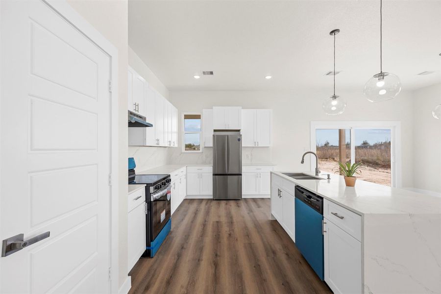 Furnished interior view inside a new home in , Cleveland (Image 10).