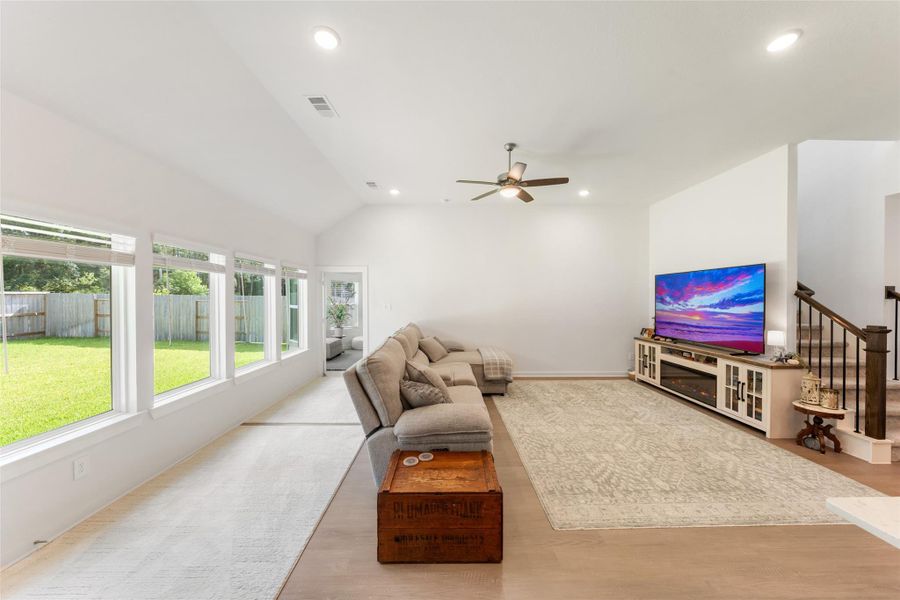 Furnished interior view inside a new home in Pinewood at Grand Texas, New Caney (Image 31).