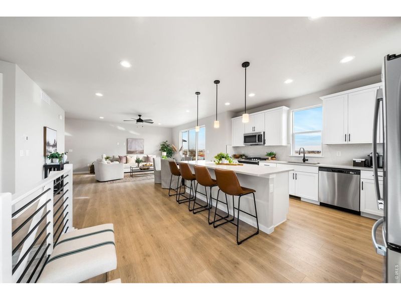 Furnished interior view inside a new home in , Fort Collins (Image 11).