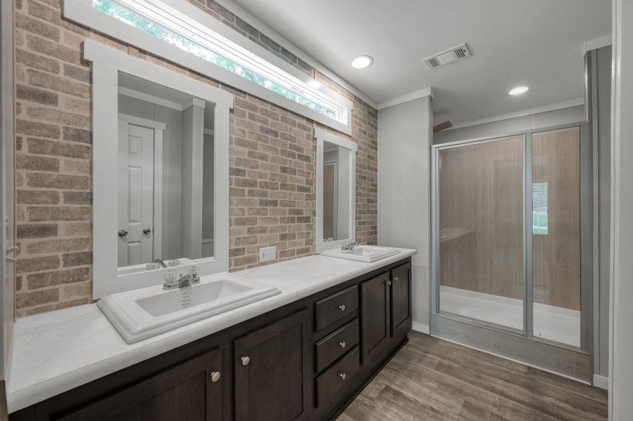 Furnished interior view inside a new home in , New Waverly (Image 7).