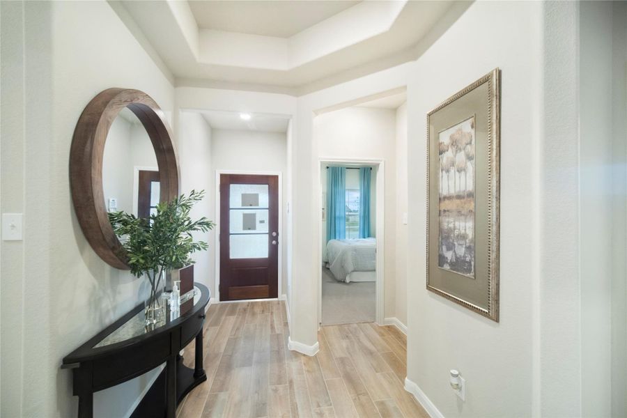 Furnished interior view inside a new home in Sunterra: Premier Collection, Katy (Image 17). Furnished interior view inside a new home in Sunterra: Premier Collection, Katy (Image 17).