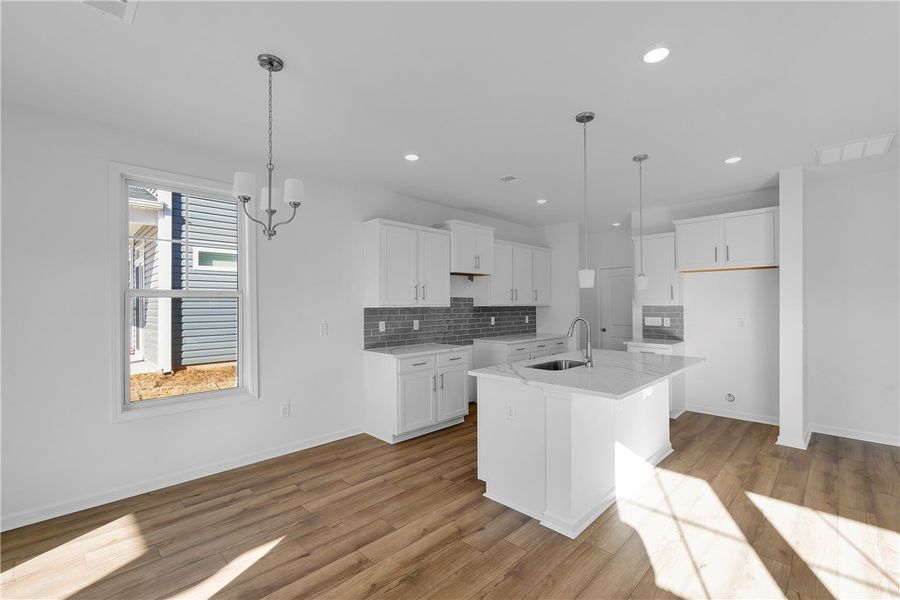 Furnished interior view inside a new home in Brownstone Park, Easley (Image 5).