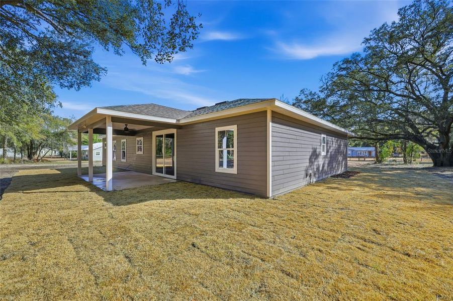 Exterior details and patio area of a home in , Archer (Image 20).