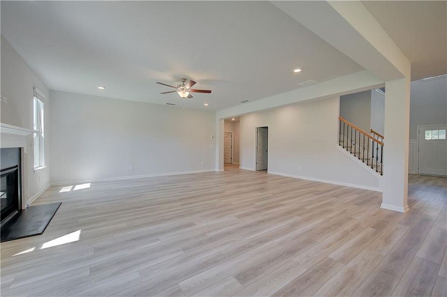 Spacious, unfurnished interior of a new home in Grandview at Millers Mill, Stockbridge (Image 23).