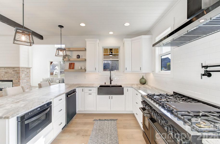 Furnished interior view inside a new home in , Mills River (Image 31).