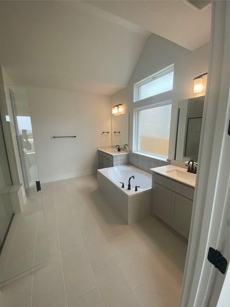 Dual Vanities, Garden Tub & Walk-in shower in Primary Bath Dual Vanities, Garden Tub & Walk-in shower in Primary Bath