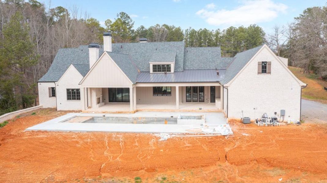 In-progress construction of a new home in , Milton, GA (Image 44).