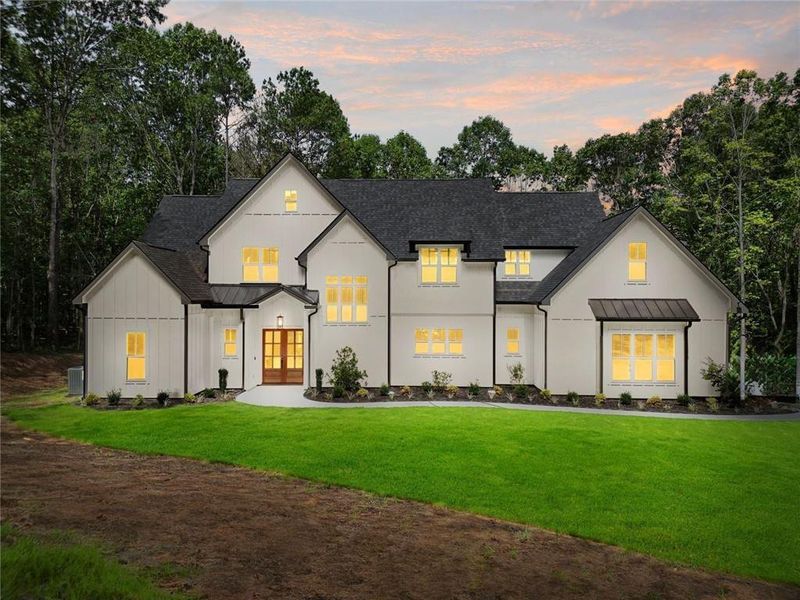 Front exterior of a new home in , Winston, GA, highlighting curb appeal (Image 20).