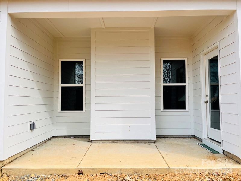 Covered back patio