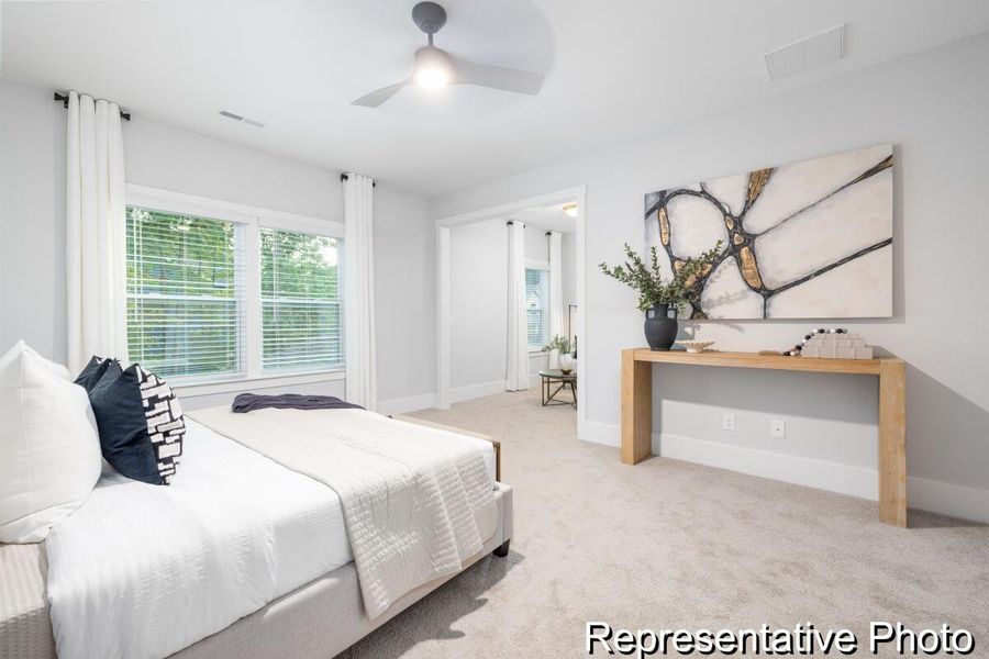 Furnished interior view inside a new home in , Ravenel (Image 36).