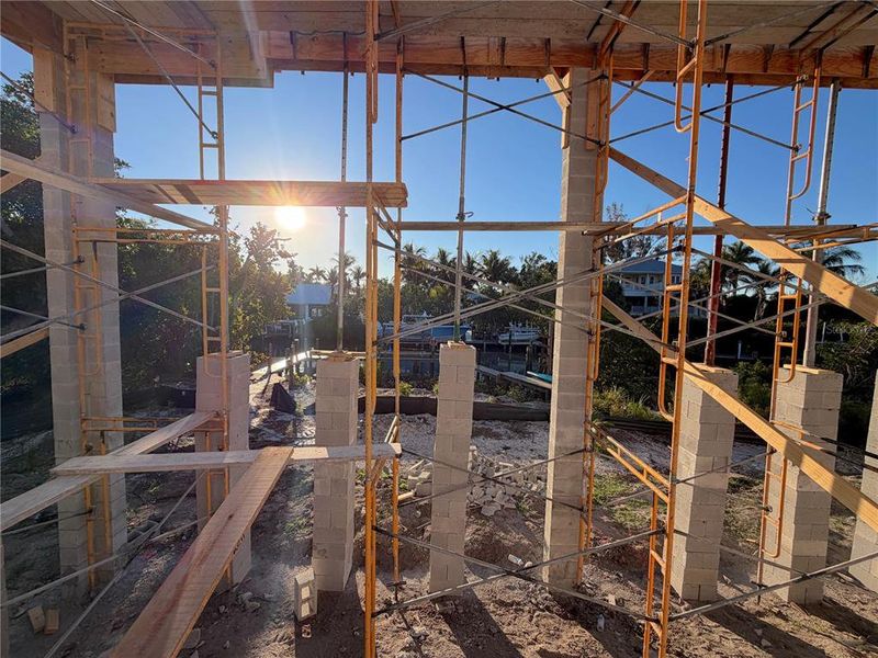 In-progress construction of a new home in , Sarasota, FL (Image 23).