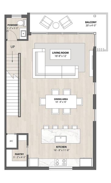 DISCLAIMER: All renderings, site plans, simulated
 views, floor plans, graphic images, drawings and all
 other information depicted are illustrative, and are
 provided to assist in visualizing the units and the
 Project and may not be accurately depicted and
 may be changed at any time.