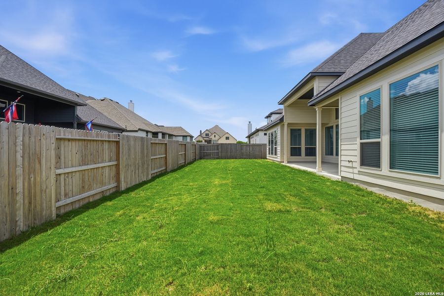 Exterior details and patio area of a home in Mesa Western, Cibolo (Image 29). Exterior details and patio area of a home in Mesa Western, Cibolo (Image 29).