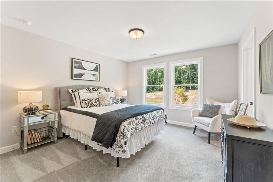 Furnished interior view inside a new home in Oak Valley Estates, Marietta (Image 9).