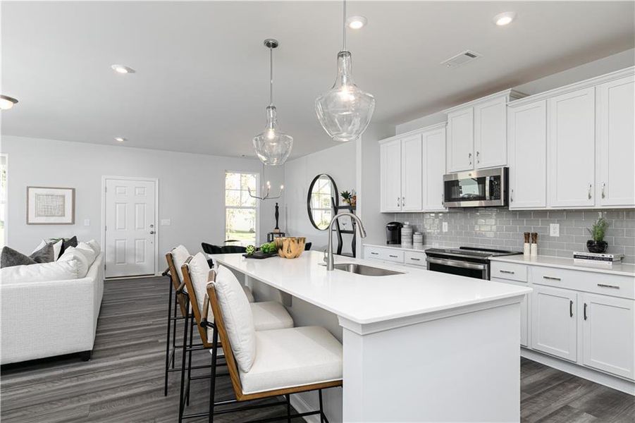 Furnished interior view inside a new home in , Powder Springs (Image 25).