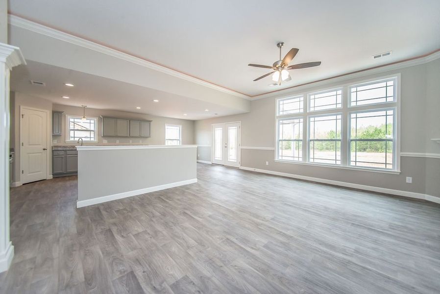 Representative unfurnished interior of a home built from the Beaumont by Enchanted Homes in Guadalupe Heights, Seguin (Image 41).