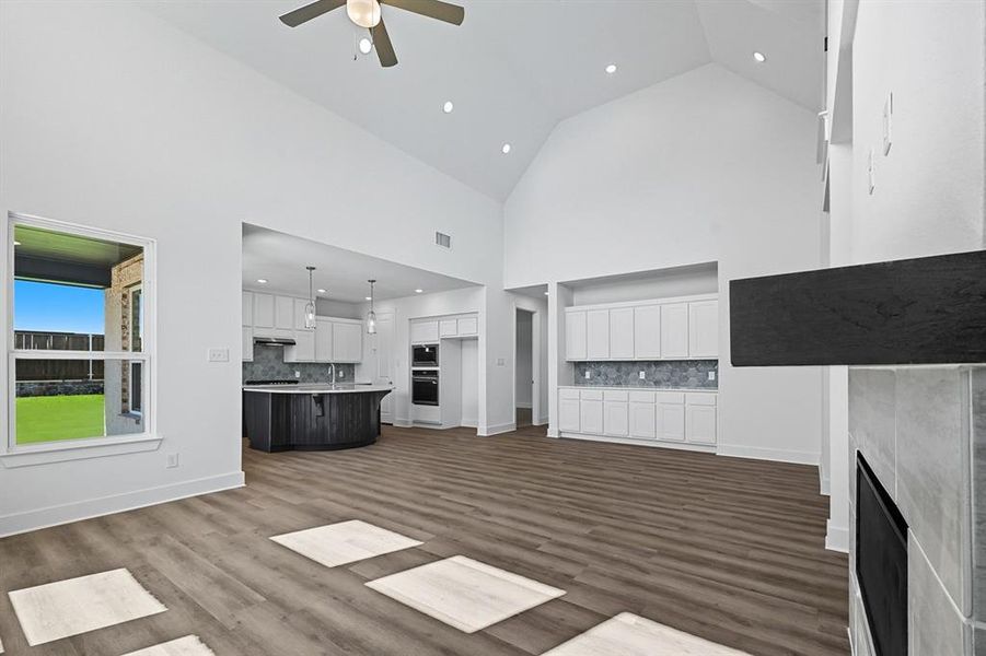 Furnished interior view inside a new home in Waterscape: 50ft. lots, Royse City (Image 6).