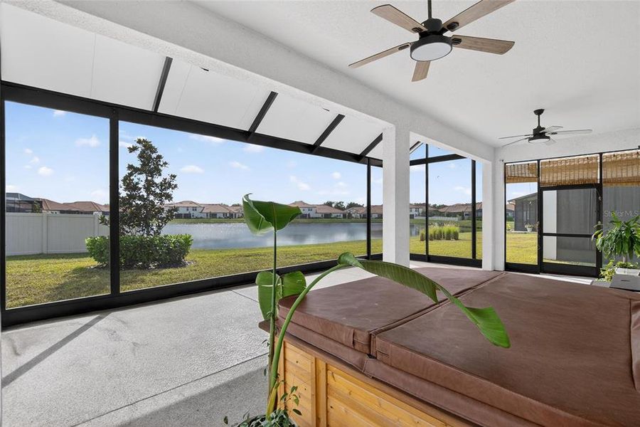 Exterior details and patio area of a home in Southshore Bay: The Estates, Wimauma (Image 47).