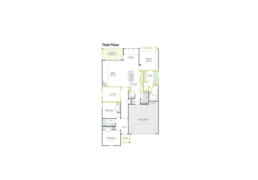 2D floor plan layout of this home in View at the Reserve, Mansfield, TX (Image 3). 2D floor plan layout of this home in View at the Reserve, Mansfield, TX (Image 3).