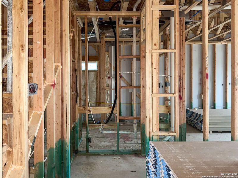 In-progress construction of a new home in Cordova Trails, Seguin, TX (Image 38).