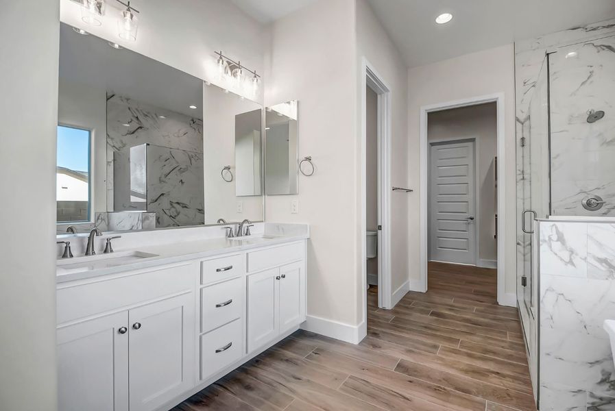 Furnished interior view inside a new home in Overlook at The Dells, Prescott (Image 45).