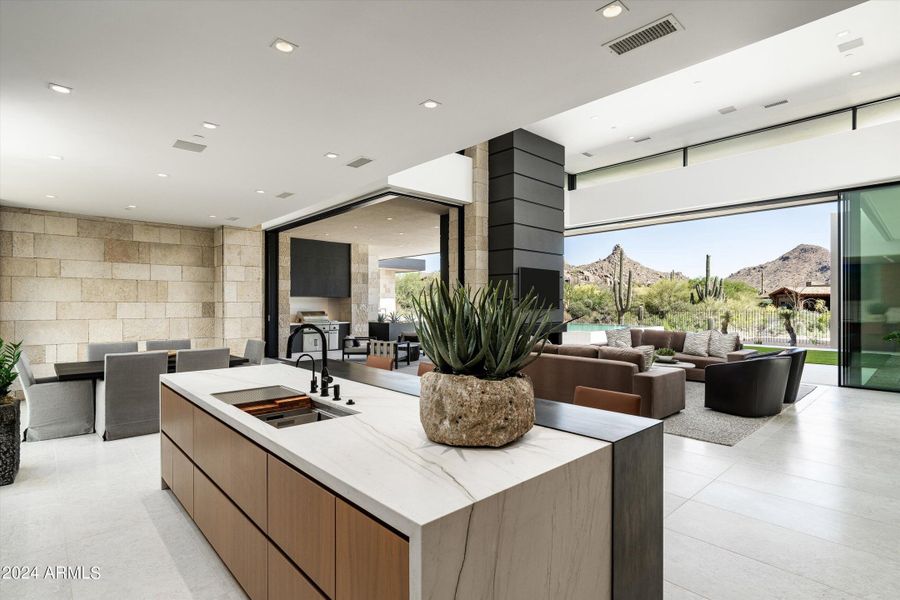 Kitchen Overlooking Great Room