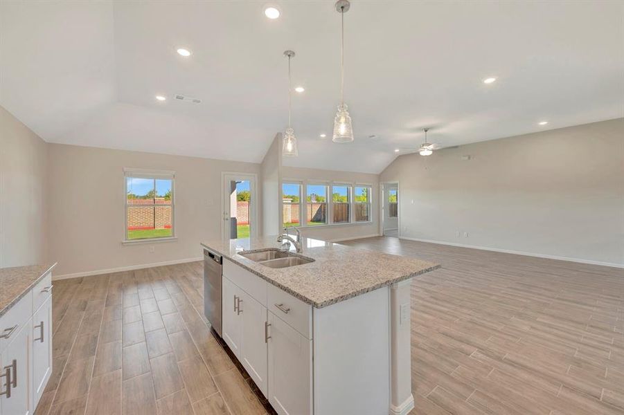 Furnished interior view inside a new home in The Preserve, Justin (Image 9).