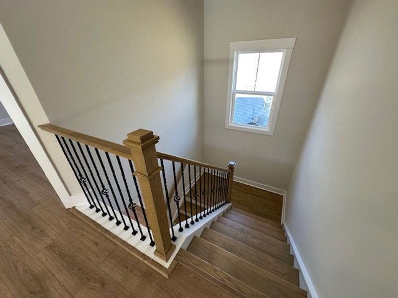 This interior staircase offers seamless transition